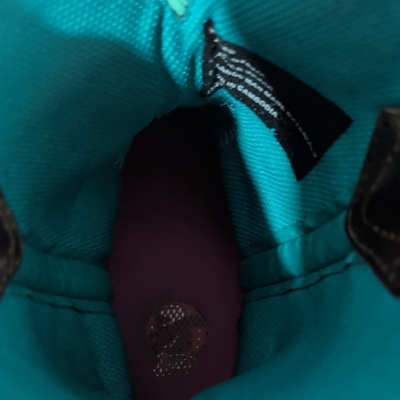 Justin Kids Leather Western Boots Brown Turquoise Stitching Size 6B - Picture 7 of 7